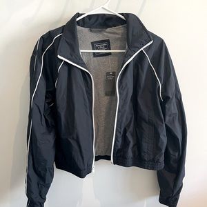 NWT Abercrombie A&F cropped track jacket